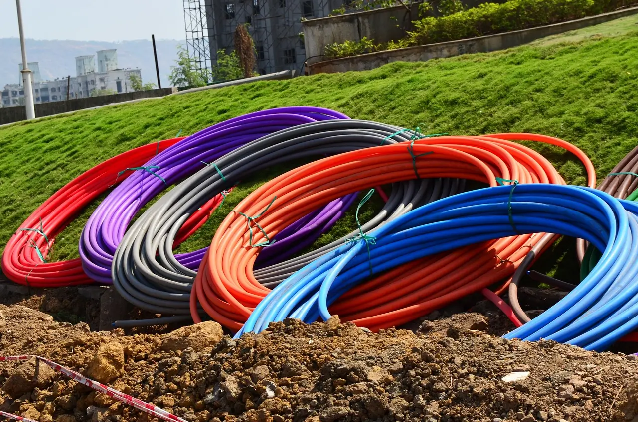 TV Cables underground installation